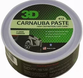 Воск карнаубы с усилением блеска и глубиной цвета 327 г - 3D Carnauba Paste Wax Paste 412