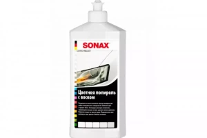 Цветной полироль с воском  белый NanoPro Sonax 500мл 296000